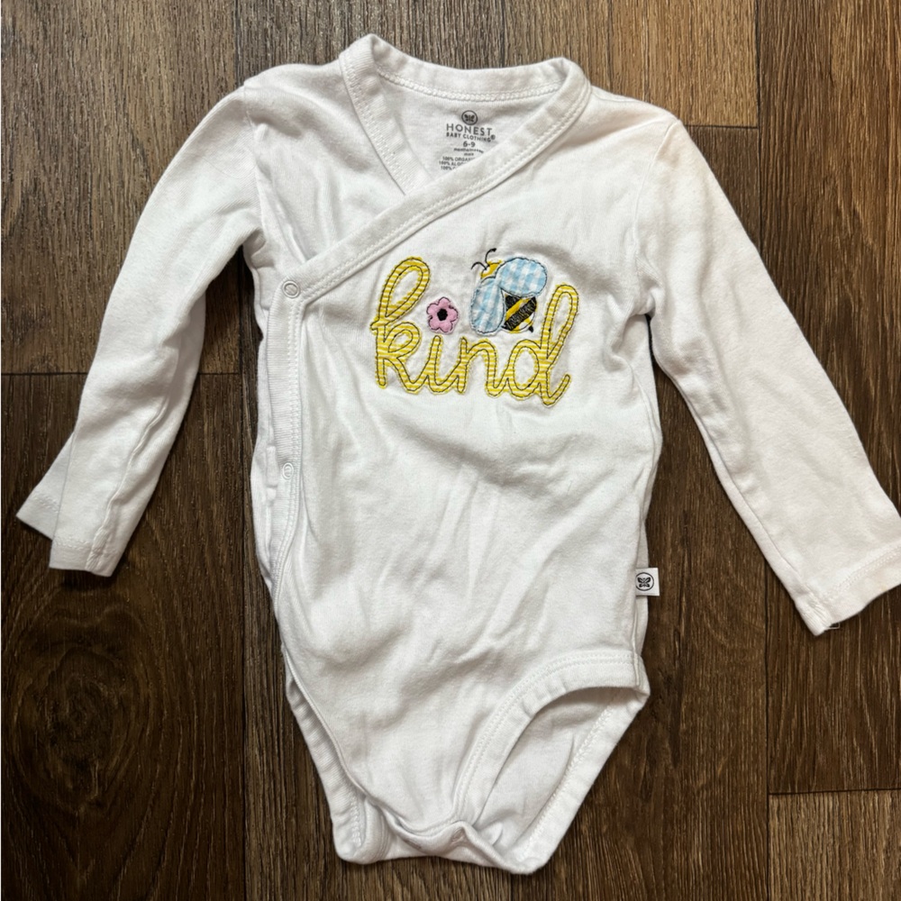 3/$15 Embroidered Kids Long Sleeve Onesie